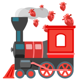 locomotive and anatomical heart