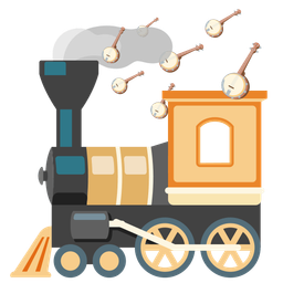 locomotive and banjo