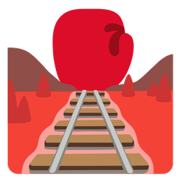 locomotive and boxing glove