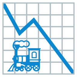 locomotive and chart decreasing