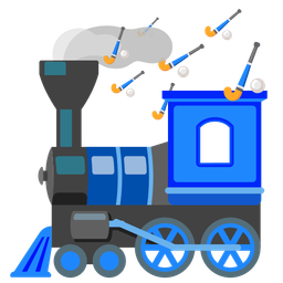 locomotive and field hockey