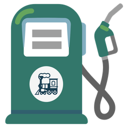 locomotive and fuel pump