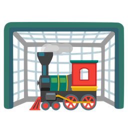 locomotive and goal net