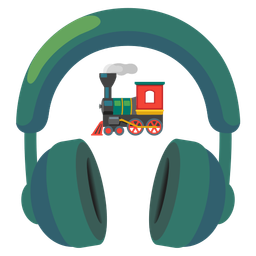 locomotive and headphone