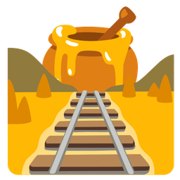 locomotive and honey pot