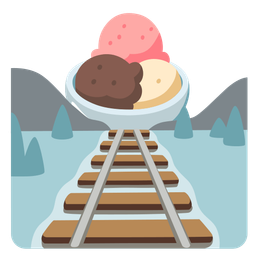 locomotive and ice cream
