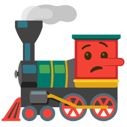 locomotive and lying face