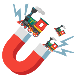 locomotive and magnet