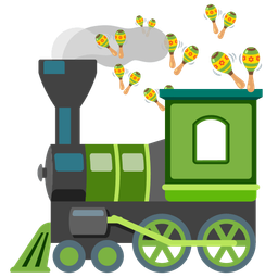 locomotive and maracas