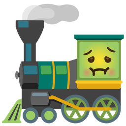 locomotive and nauseated face
