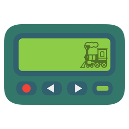 locomotive and pager