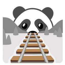 locomotive and panda