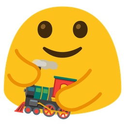 locomotive and people hugging