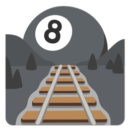 locomotive and pool 8 ball