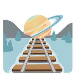 locomotive and ringed planet