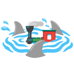 locomotive and shark