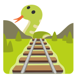 locomotive and snake