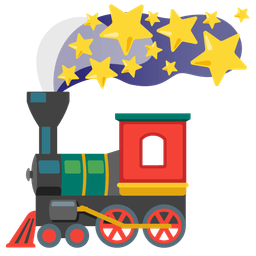 locomotive and star