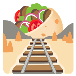 locomotive and stuffed flatbread