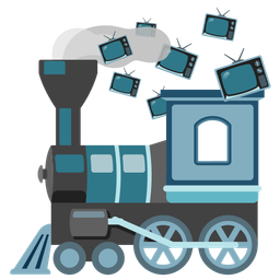 locomotive and television