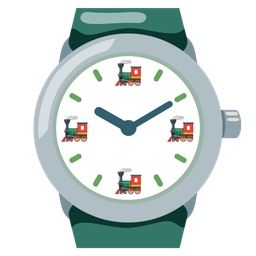 locomotive and watch