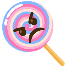 Lollipop and Angry face