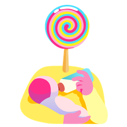 Lollipop and Baby bottle