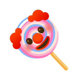 Lollipop and Clown face