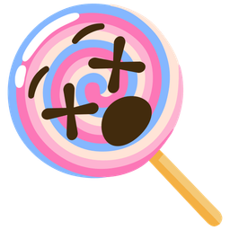 Lollipop and Face with crossed-out eyes
