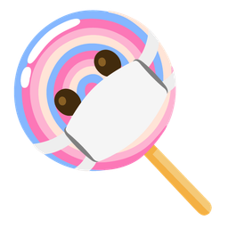 Lollipop and Face with medical mask