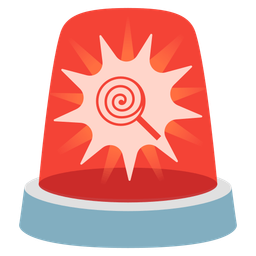 Lollipop and Police car light