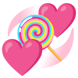 Lollipop and Revolving hearts