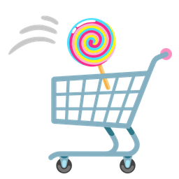 Lollipop and Shopping cart
