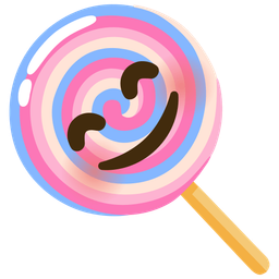 Lollipop and Smiling face with smiling eyes