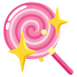 Lollipop and Sparkling heart