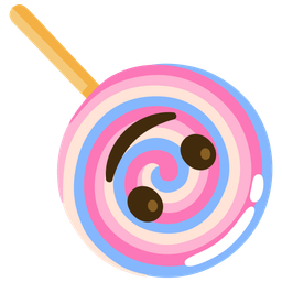 Lollipop and Upside-down face