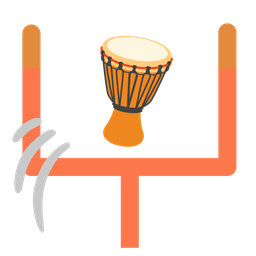 Long drum and American football