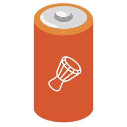 Long drum and Battery