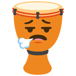 Long drum and Face exhaling