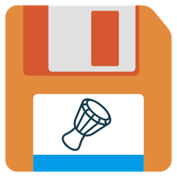 Long drum and Floppy disk