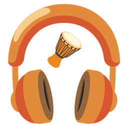 Long drum and Headphone