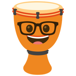 Long drum and Nerd face