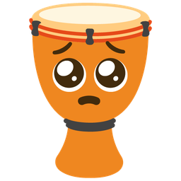 Long drum and Pleading face