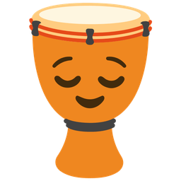 Long drum and Relieved face