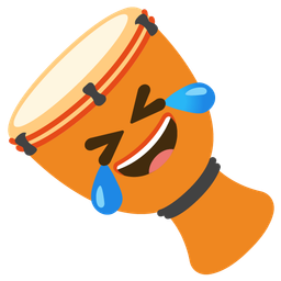 Long drum and Rolling on the floor laughing