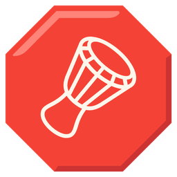 Long drum and Stop sign