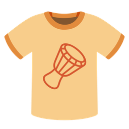 Long drum and T-shirt