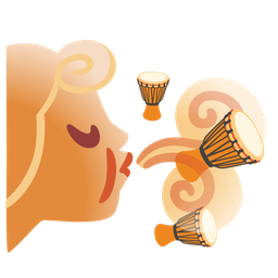 Long drum and Wind face