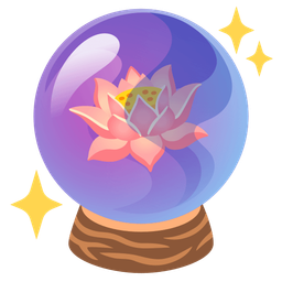 lotus and crystal ball