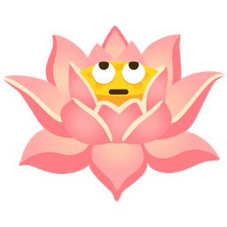 lotus and face with rolling eyes